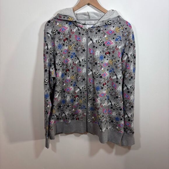 Disney Cruise Line full zip hoodie size XXL Mickey, Minnie, Pluto, firework - Picture 1 of 14